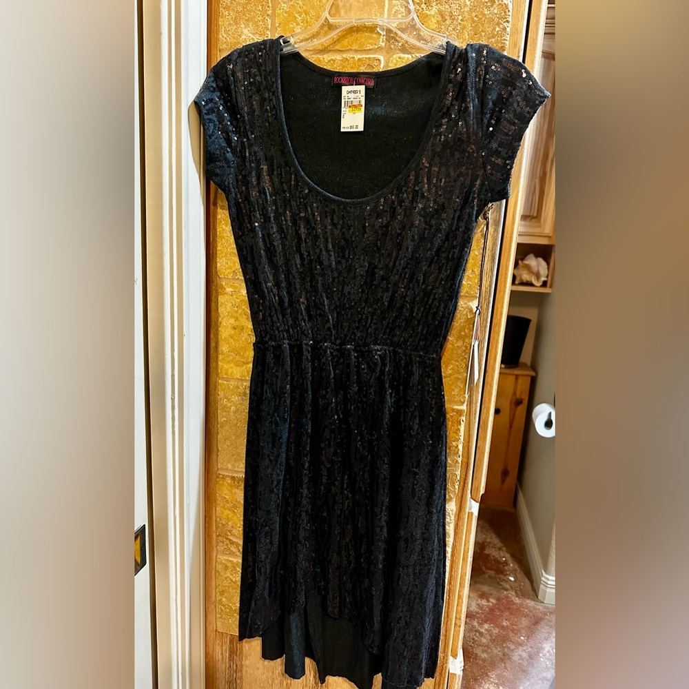 Rock & Roll Cowgirl Black and Pink Dress Size S NWT